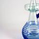 Aceitera antigoteo de Cristal Artesana hilada en Azul
